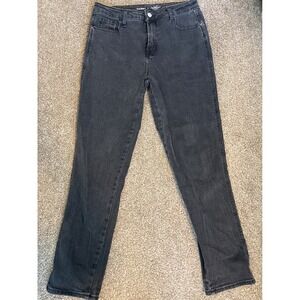 Old Navy Vintage Slim Jeans Womens 8 Black Excellent High Rise Secret Smooth